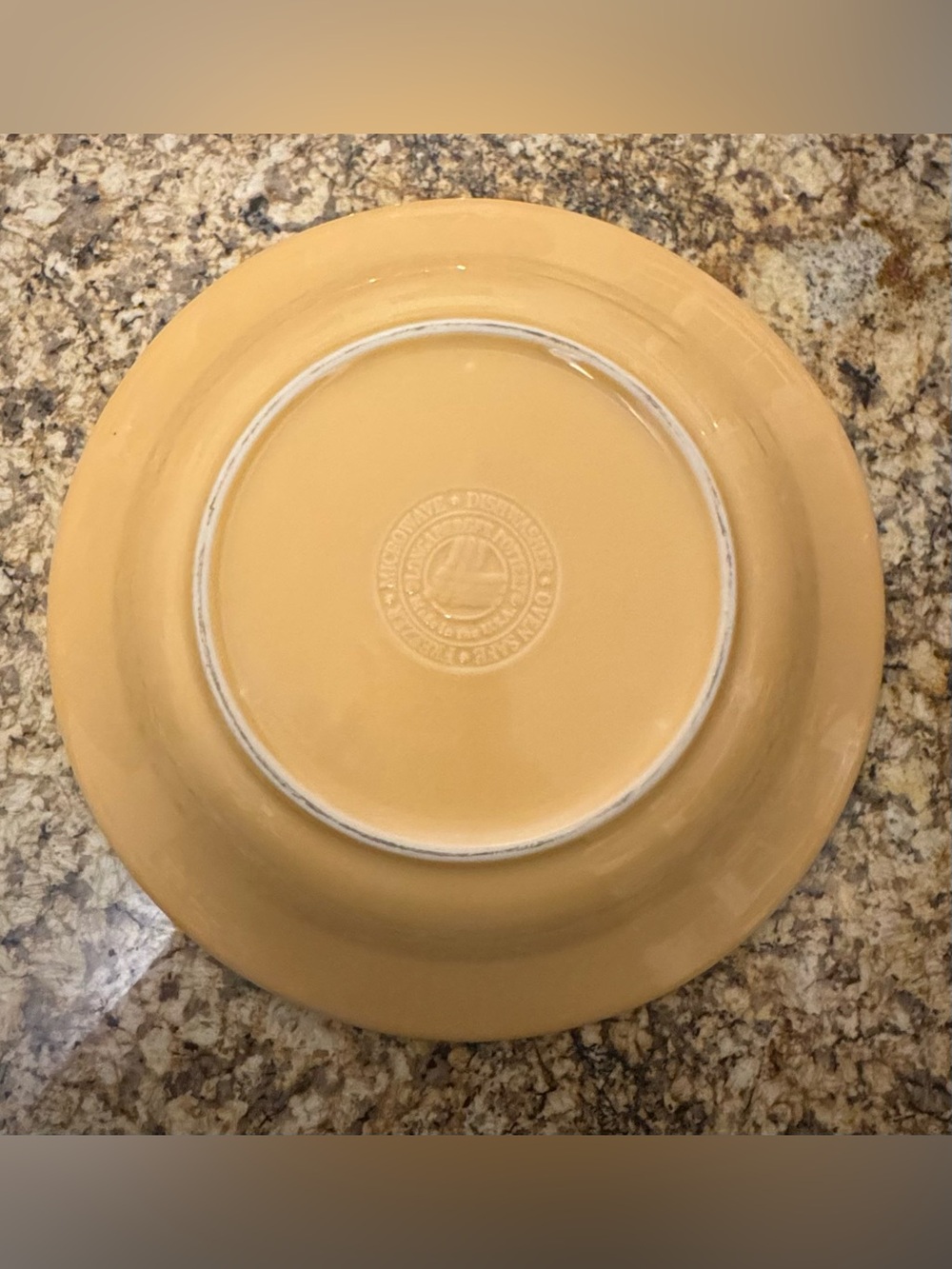 LONGABERGER Butternut Glazed Ceramic Serving Bowl with Wrought Iron serving base - Picture 2 of 6